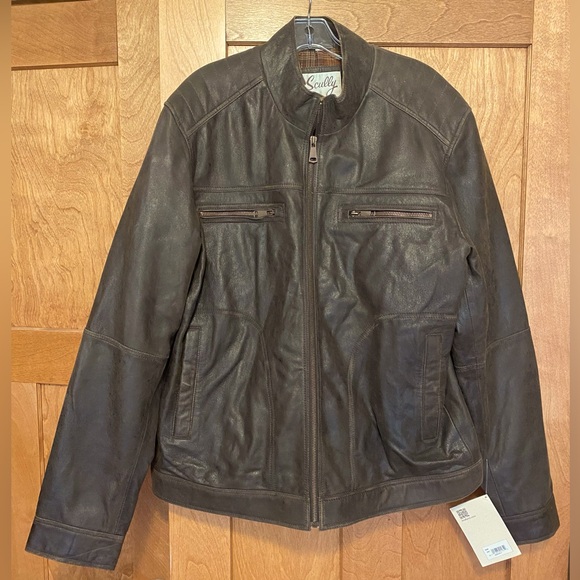 NWT Scully Leather Men’s Jacket Brown Sz XL - Picture 5 of 12